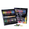 Acrylic colour paint tube set of 24 with brushes - acrylic paint set 12 ml each time Limited Edition  - 100% Premium Quality. 