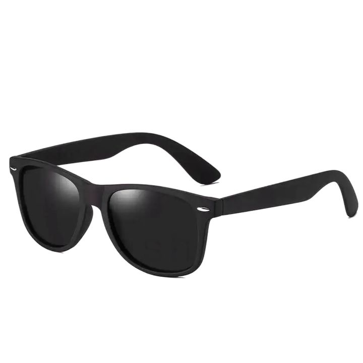Wayfare Classic Black Sunglasses for Men | Timeless Style & UV Protection