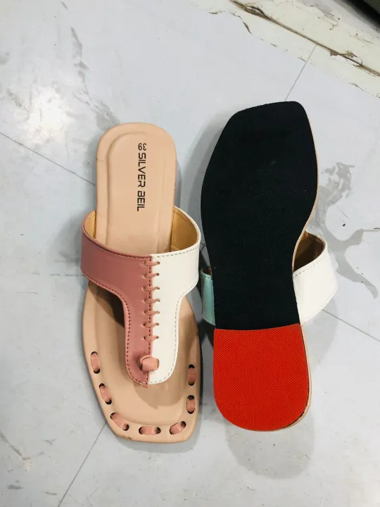 Premium%20Quality%20Ladies%20Fashionable%20Flat%20Sandal%20%7C%20Girls%20Fashionable%20Simple%20Slipper%20%7C%20%20One%20Bolt%20-%20Image%205