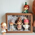 3D wooden box display DIY figure doll Pop Mart photo frame home decor. 
