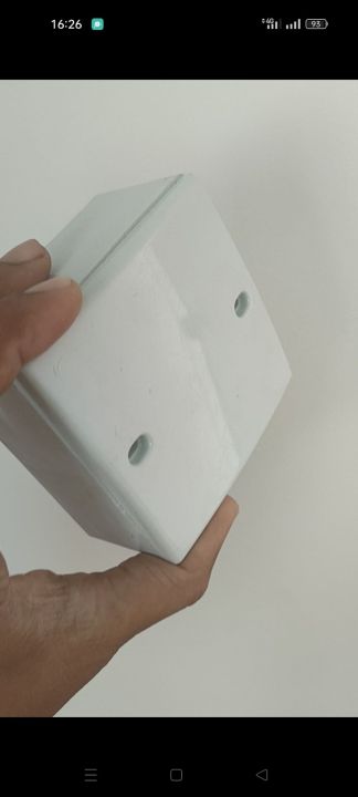 Plastic Box 4x4 Inches Adaptable Junction Box ( Plastic Enclosure Box Electronic Project Instrument ) Best For DIY Electronics Project & Etc
