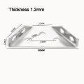 5/10/20/pcs Thickened Stainless Steel Corner Angle Code 90 Degrees Right Angle Fixed Bracket Furniture Connectors for Furniture.