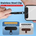 Adjustable Short Phone Lanyard with Tether Tab 360 Degree Rotatable Phone Wrist Strap for IPhone Hanging Cord Strap Clip.