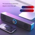 Wired USB Bluetooth Computer Speaker Stereo Subwoofer Soundbar 3D Home Surround Speakers for PC Music Player Wired Loudspeaker.