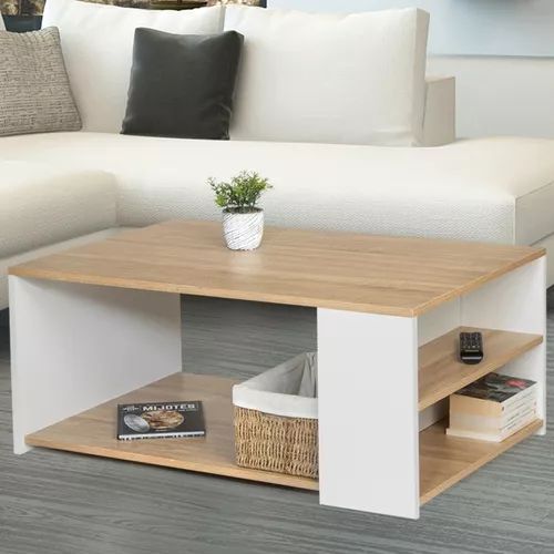 Table Design With Side Rack Modern design Coffee table, center table with side rack for books(Can ...
