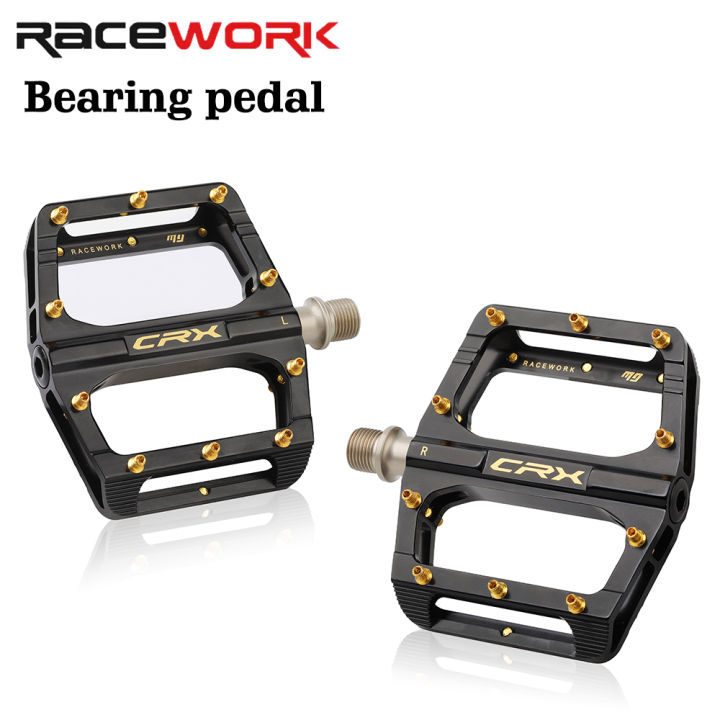QngeNet Aluminum Alloy Flat Bike Pedals - Non-Slip MTB & Road Pedals