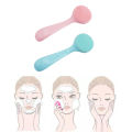 Double Sided Silicone Facial Cleanser Brush Soft Hair Face Massage Wash Brush Blackhead Remover Portable Skin Care Tool. 