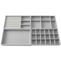 New Jewelry Organizer Velvet Jewelry Storage Tray Display Ring Bracelet Necklace Storage Box Showcase Drawer Organizer Trays.