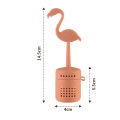 1pc Flamingo-Shaped Silicone Tea Maker – Multi-Functional Strainer for Tea, Coffee, and Spices. 