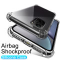 Airbag Shockproof Silicone Case For Xiaomi Redmi Note 10 10S 7 8 9 9S  7A 8A 9A 9C Poco F3 X3 Pro Nfc Clear Cover Cases. 