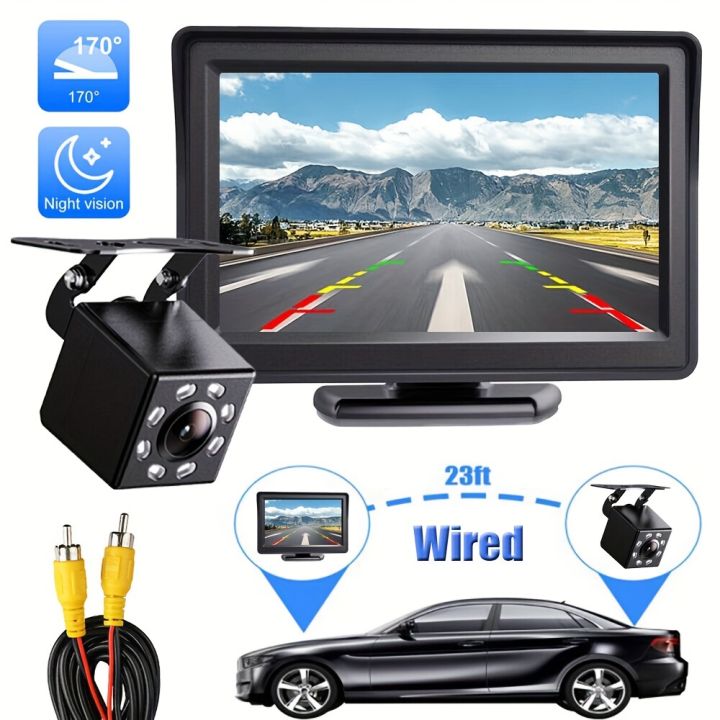 Backup Camera Systems for Car Backup Cameras with 4.3'' LCD Monitor ...
