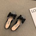 Women's Sandals Fashion Low Heels Sandals Women Shoes Elegant Pointed Straps Fashion Party Pumps Sandalias De Mujer 2023.