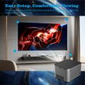 HY350 ANDROID 11.0V (CPU ALLWINNER H713) SMART PROJECTOR 2GB+32GB DUAL SPEAKER 1080P WITH DUAL BAND WIFI6 AND BLUETOOTH 5.0 BRIGHTNESS (LUMENS) 580 ANSI SUPPORT 4K. 
