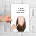 1pc, Funny Rude Birthday Card for Bald Headed Friend Sex Machine,Humorous fun cheeky adult humor.. 