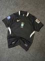 Brazil Aero-Fit Premium Black Edition Football Jersey.
