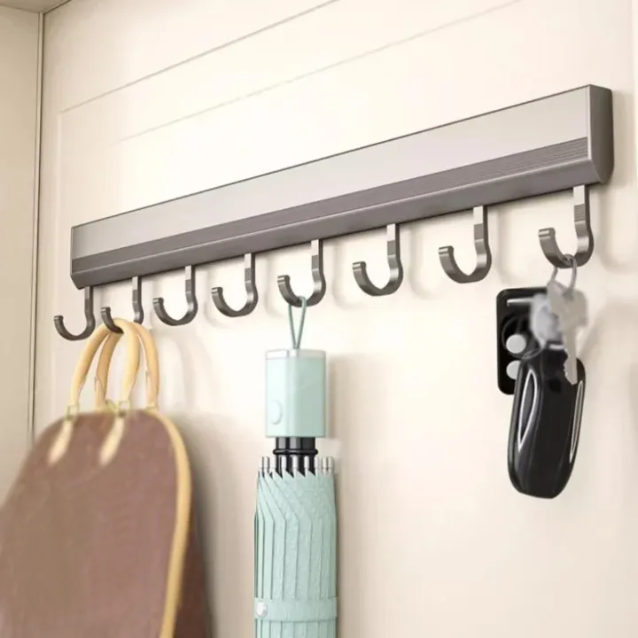 Kitchen%20Storage%20Rack%20Aluminum%20Alloy%20Hook%20Rack%20Wall%20Mounted%20Kitchen%20Utensil%20Storage%20Rack%20Bathroom%20Robe%20Towel%20Hanger%20-%20Image%203