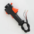 Manual accelerator throttle handle, gx35 throttle assembly (80mm throttle cable) ground drilling & Excavator accessories planting machine throttle cable switch kit horn switch throttle control unit. 