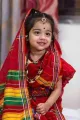 printed saree for baby girl (2-5) years multicolor/baby girl Gaya holuder sari. 