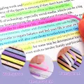 Multi-colored Long Strip Index Stickers, Writable Index Tabs for Book Annotation, Macaron Highlighter Tape for Note Memory. 