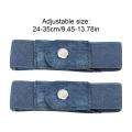 1 Pair No Buckle Elastic Belt Stretchable Adjustable Waistband for Women Men Jeans Pants Trousers Dresses Casual Fashion Wear. 