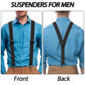 Hidden Suspenders Men 3 Clip 4cm Width Braces Adjustable Elastic Y Back Pants Women Adult Man Braces Wedding Work Accessories.