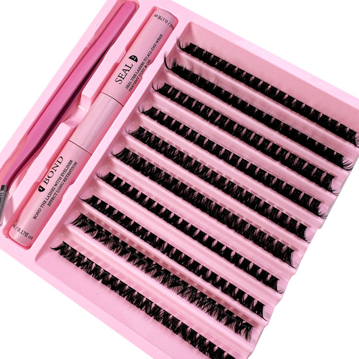 DIY%20Lashes%20Extension%20Kit%20Lash%20Bond%20and%20Seal%20Remover%20Eyelashes%20200%20PCS%20Clusters%20Makeup%20Tools%20for%20Gluing%20Lashes%20Gluing%20Glue%20-%20Image%204