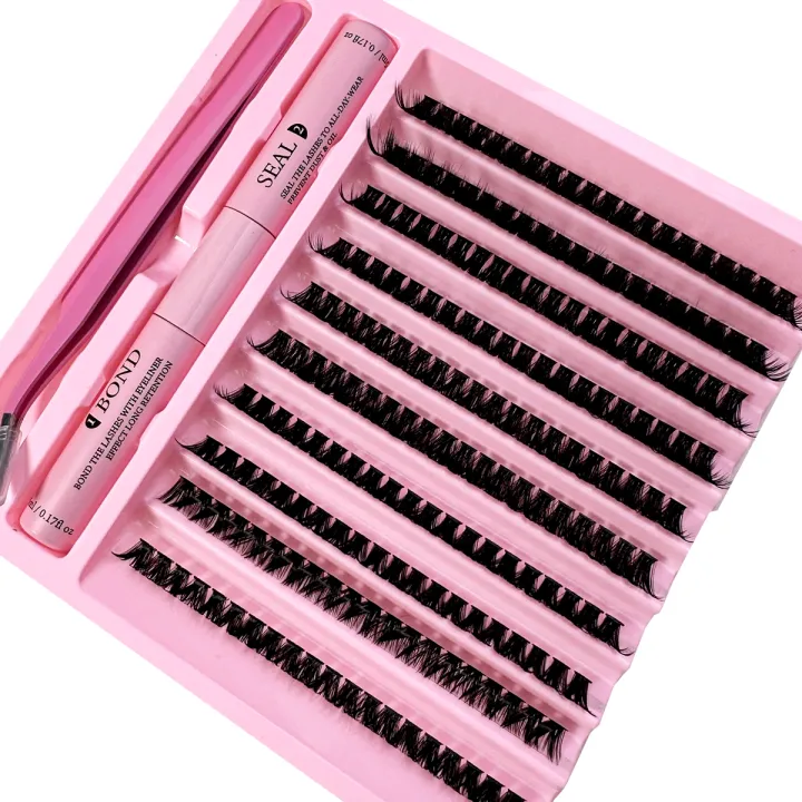 DIY%20Lashes%20Extension%20Kit%20Lash%20Bond%20and%20Seal%20Remover%20Eyelashes%20200%20PCS%20Clusters%20Makeup%20Tools%20for%20Gluing%20Lashes%20Gluing%20Glue%20-%20Image%204