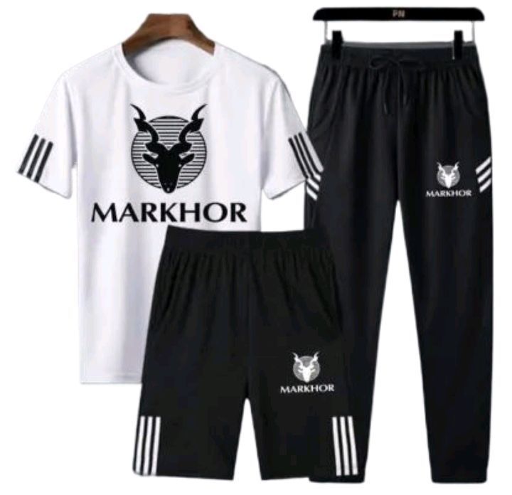 Pack Of 3 Markhor Printed Tracksuit For Men