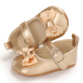 Golden Newborn Baby Baptism Walking Shoes Elegant And Noble Gold Princess Shoes Comfortable Soft Soles Non-slip Walking Shoes. 