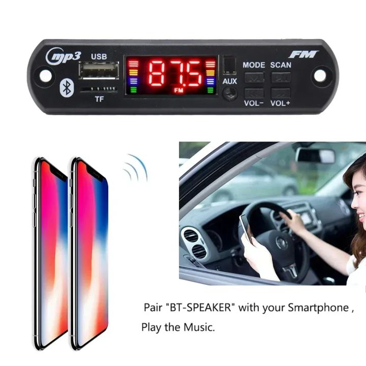12V%20DIY%20MP3%20Player%20Bluetooth%205.0%20MP3%20Decoder%20Board%2080W%2050W%20Amplifier%20Audio%20Player%20Car%20FM%20Radio%20Module%20TF%20USB%20Mic%20Record%20Call%20-%20Image%203
