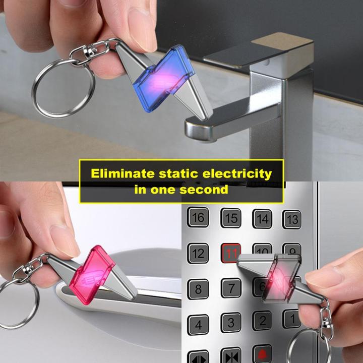 Static Key Chain Car Static Eliminator Keychain Head Rocket Shaped Anti Static Keychain ...
