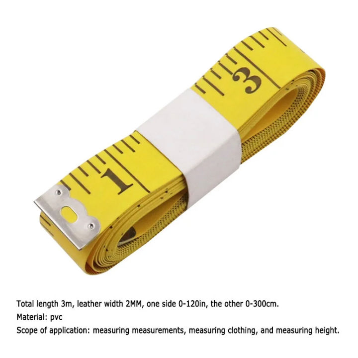 【COOL】 300 Cm 120 Inch Portable Soft PVC Tape 3m Leather Ruler Body ...