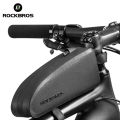 ROCKBROS Bicycle Bag Waterproof Cycling Top Front Tube Frame Bag Large Capacity MTB Road Bicycle Pannier Black Bike Accessories. 