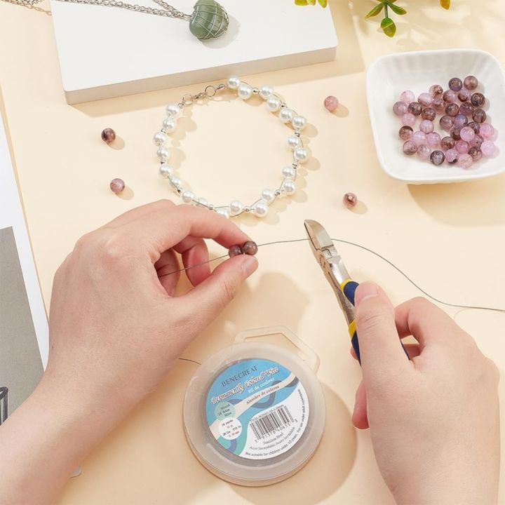 19%20Strands%20Bead%20String%20Wire%20(0.015%20inch/0.38mm%2049FT)%20Nylon%20Stainless%20Steel%20Beading%20for%20Necklace%20Bracelet%20Making%20LightGray%20kit%20-%20Image%203