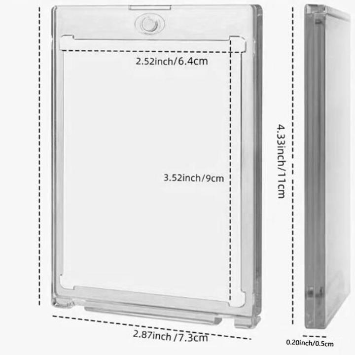 Transparent%20Cards%20Holder%20for%20Trading%20Card%20Support%20Arcylic%20Triangle%20Card%20Display%20Stand%20Photo%20Card%20Protective%20Shell%20Sleeve%20-%20Image%202
