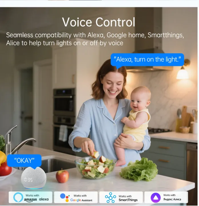 1%202%203%204%20Gang%20WiFi%20RF%20433mhz%20Touch%20Wall%20Light%20Smart%20Wireless%20with%20Switch%20220V%20no%20Neutral%20EU%20Work%20With%20Tuya%20Alexa%20%20-%20Image%205