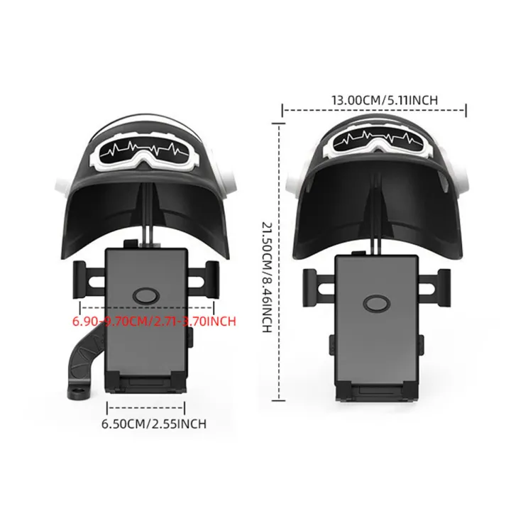 Motorcycle%20Phone%20Holder%20Cute%20Helmet%20Shaped%20Sun%20Visor%20Rainproof%20Handlebar%20Mirror%20Base%20Phone%20Brackets%20For%20Cell%20Phone%20Navigation%20-%20Image%203