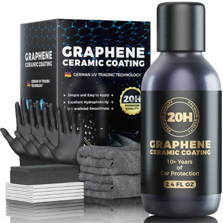 20H Advanced Nano Graphene Ceramic Coating 70ml UV Technology Extremely ...