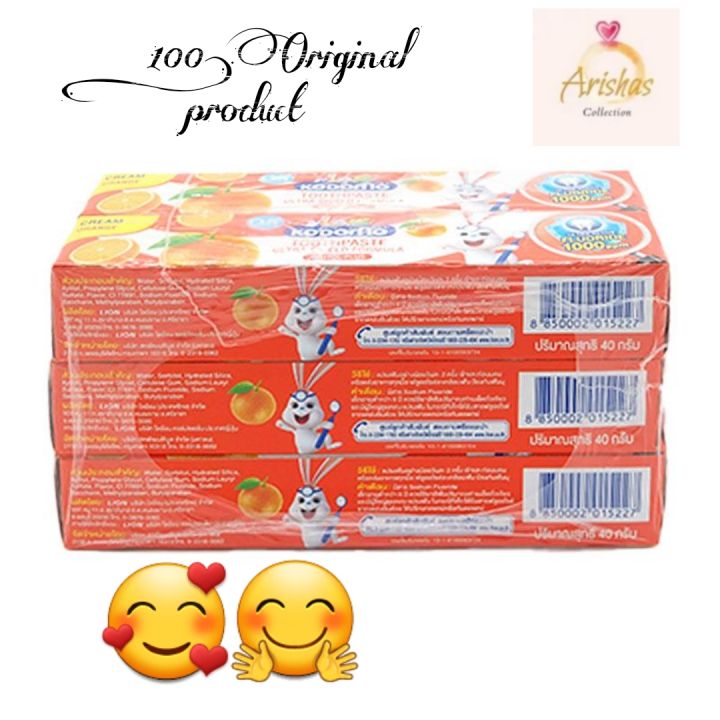 Kodomo%20Baby%20Toothpaste%20Orange%20Flavor-40g%20(Thailand)%20-%20Image%208