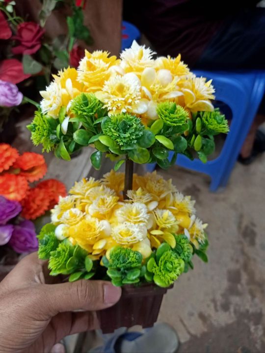 Home Decor Artificial Plants Flower Vase With Flowers