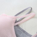 : 100% Cotton Girls' Underwear, Strapless Tank Tops for Growing Schoolgirls, Lightweight Teen Bras, Children's Bras. 