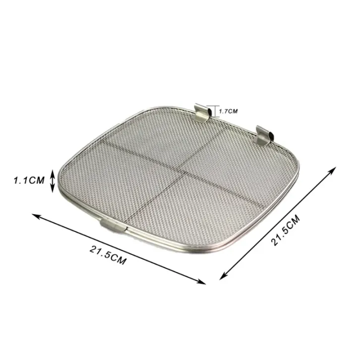Stainless%20Steel%20Splatter%20Shield%20For%20AG301%20Reusable%205-in-1%20Indoor%20Grill%20Accessories%20Stainless%20Steel%20Splatter%20Screen%20For%20Ninja%20-%20Image%205