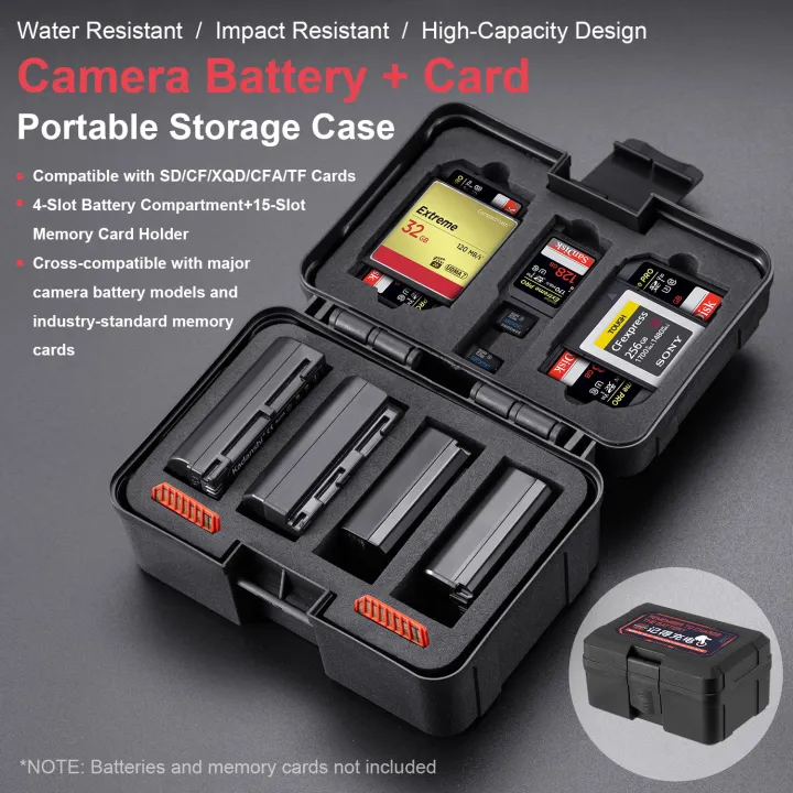 FOMITO%20Portable%20Camera%20Battery%20Case%20Memory%20Card%20Organizer%20Holder%20Waterproof%20Storage%20box%20for%20%20%20%20NP-FZ100%20Battery%20-%20Image%202