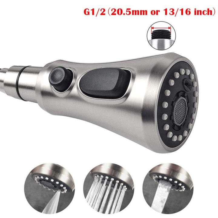 Kitchen%20Pull%20Out%20Faucet%20Sprayer%20Nozzle%20Sprayer%20ABS%20Durable%20Water%20Saving%20Shower%20Spray%20Head%20Bathroom%20Basin%20Sink%20Tap%20Replacement%20-%20Image%204