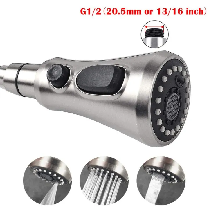 Kitchen%20Pull%20Out%20Faucet%20Sprayer%20Nozzle%20Sprayer%20ABS%20Durable%20Water%20Saving%20Shower%20Spray%20Head%20Bathroom%20Basin%20Sink%20Tap%20Replacement%20-%20Image%204