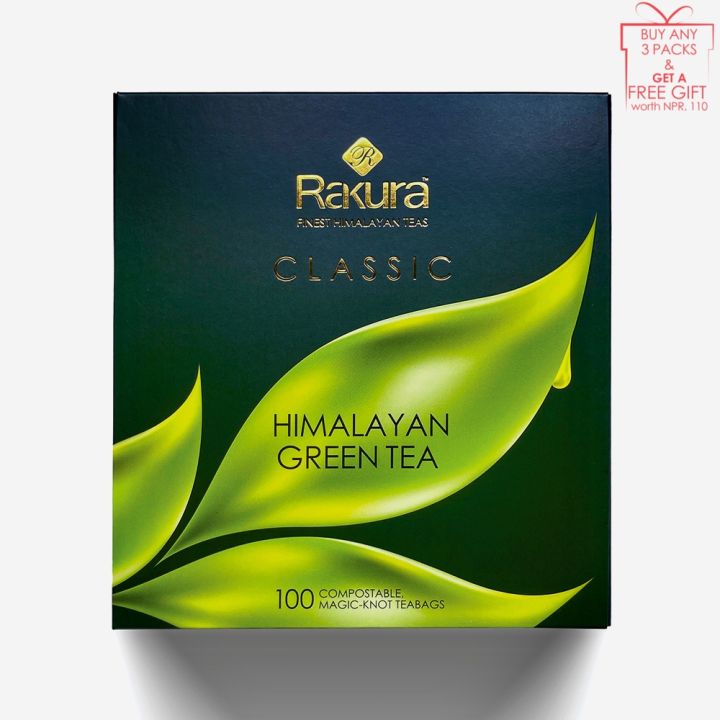 Rakura Classic Himalayan Green Tea 100 Tea Bags | Daraz.com.np