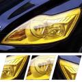 Yellow Car Light Headlight Taillight Tint Vinyl Film Lamp Film Sticker Sheet Color-Changing Smoke Matt Rear Fog Sticker.