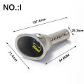 Universal 51mm 60mm Motorcycle Exhaust Muffler Pipe Removable DB Killer Silencer Sound Reducer For Honda Yamaha Noise Eliminator. 