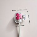 Cute Cherry Design Toothbrush Holder, Cherry Pattern, Protects Toothbrush Head, Features Dual Holes for Drainage and Ventilation. 