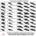 Windshield Wiper Blades For Volvo XC60 XC40 XC70 2002-2024 Front Windscreen Wiper Window Accessories 2018 2020 2021 2022 2023.